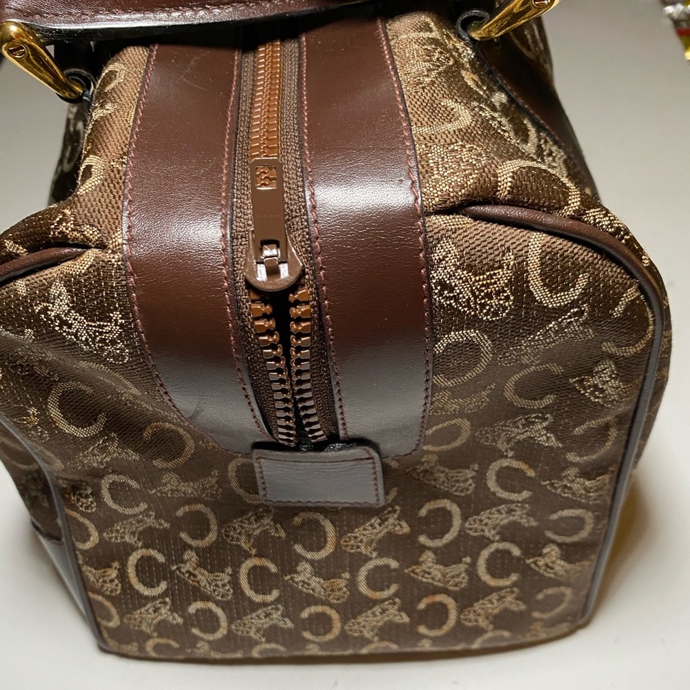 Celine C Sulky Boston Bag Canvas Women's Bag (LUX made in France) - Picture 13 of 14